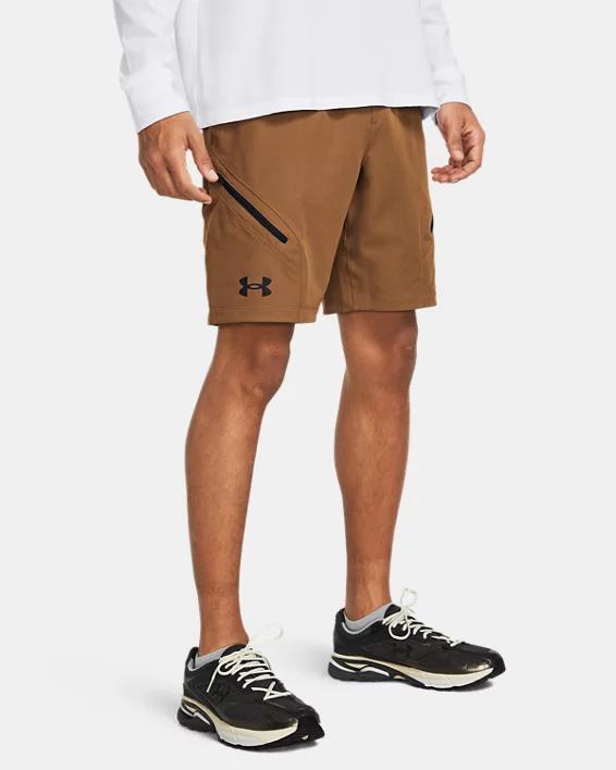 Under Armour Mens Unstoppable Cargo Shorts - Halo Gray/Black Product Image