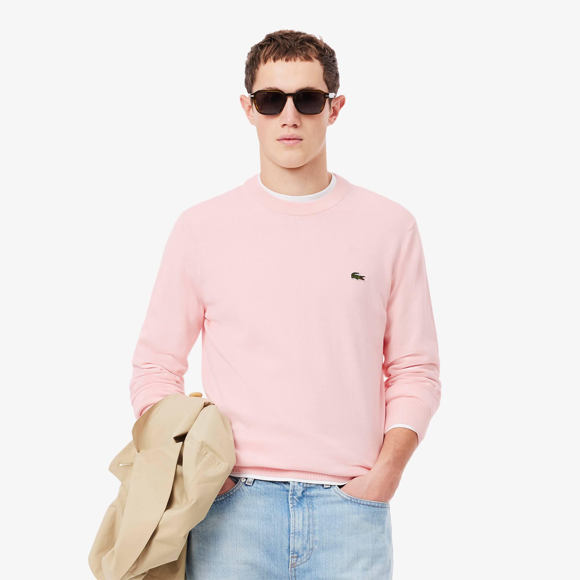 Men's Crew Neck Cotton Sweater Product Image