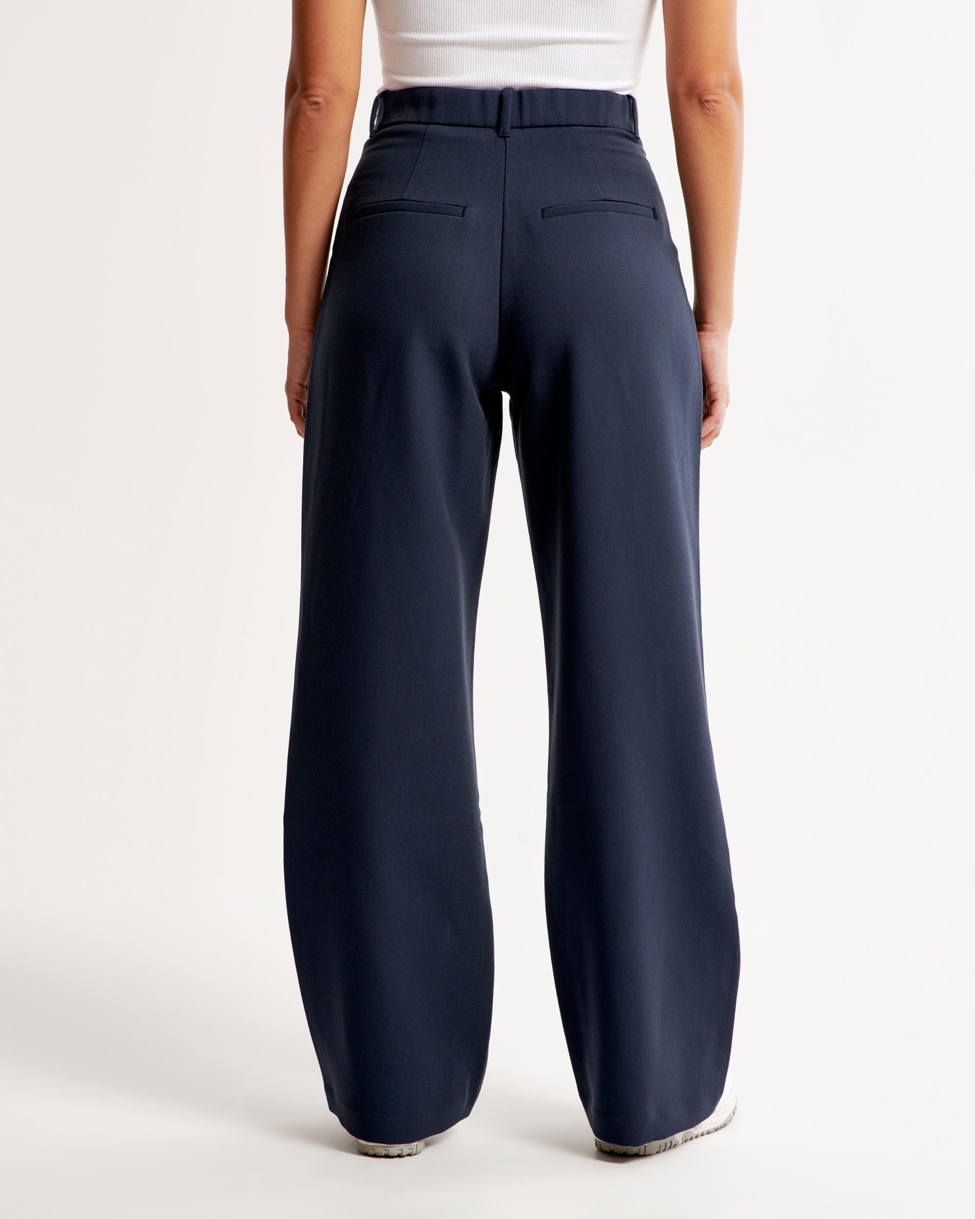 Curve Love A&F Sloane Tailored Wide Leg Pant Product Image