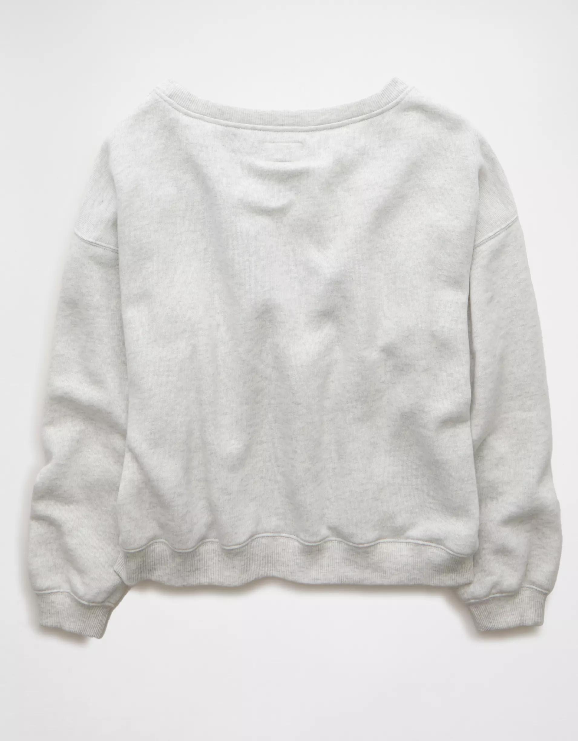 AE Off The Shoulder Destination Graphic Sweatshirt Product Image