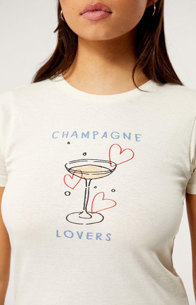 Golden Hour Women's Champagne Lovers Skimmer T-Shirt Product Image