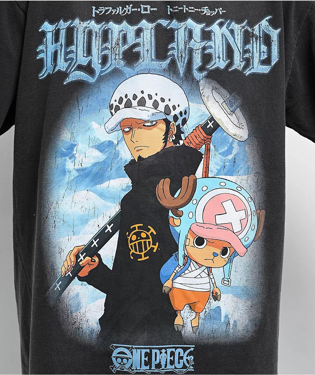 Hypland x One Piece Ice Jumbo Black Wash T-Shirt Product Image