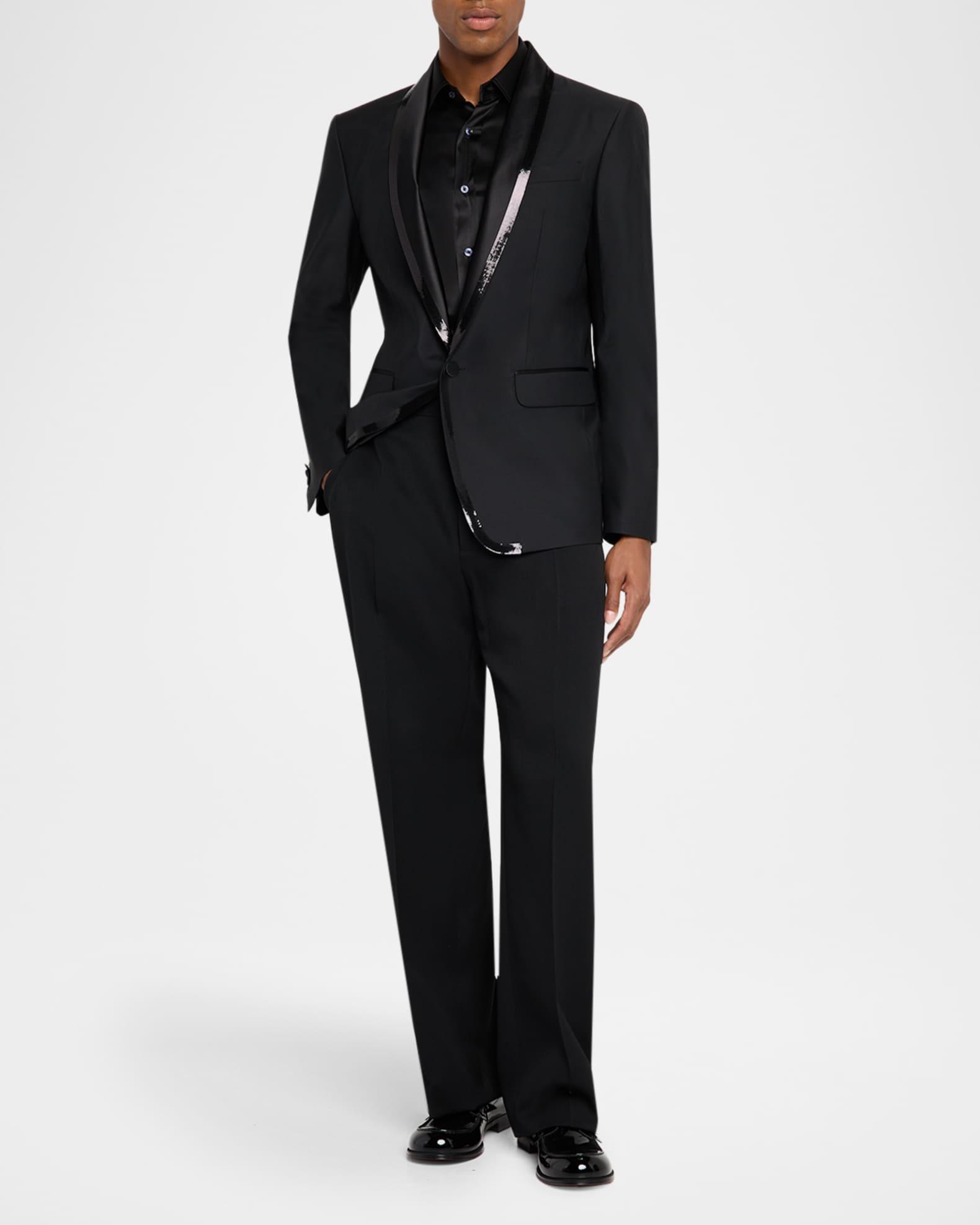 Men's Embroidered Shawl Collar London Blazer Product Image