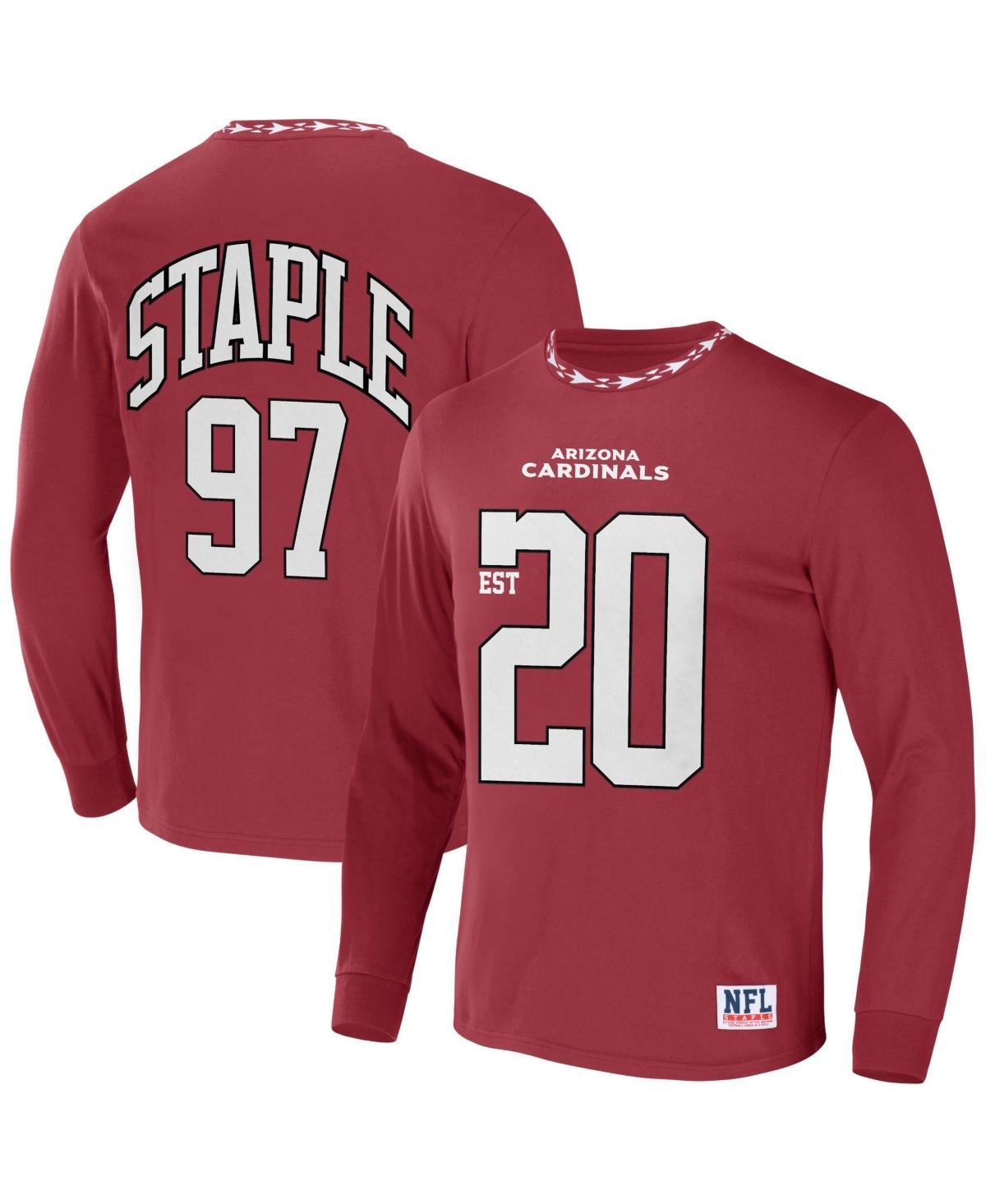 Mens Nfl X Staple Red Arizona Cardinals Core Long Sleeve Jersey Style T-shirt Product Image