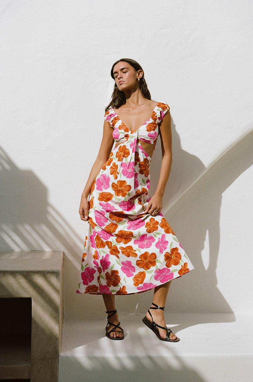 Kameliya Midi Dress Product Image