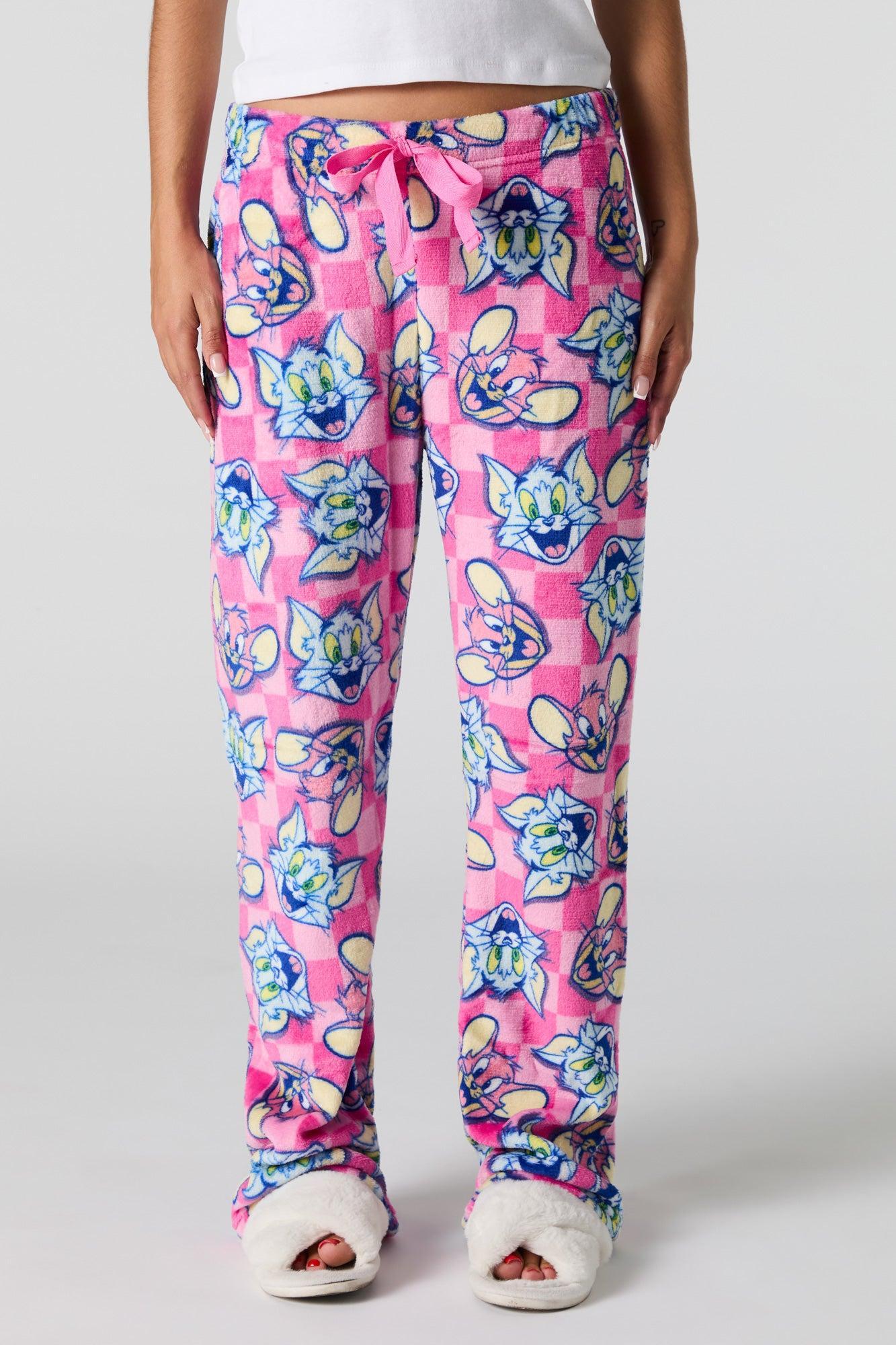 Tom and Jerry Printed Plush Pajama Pant Female Product Image