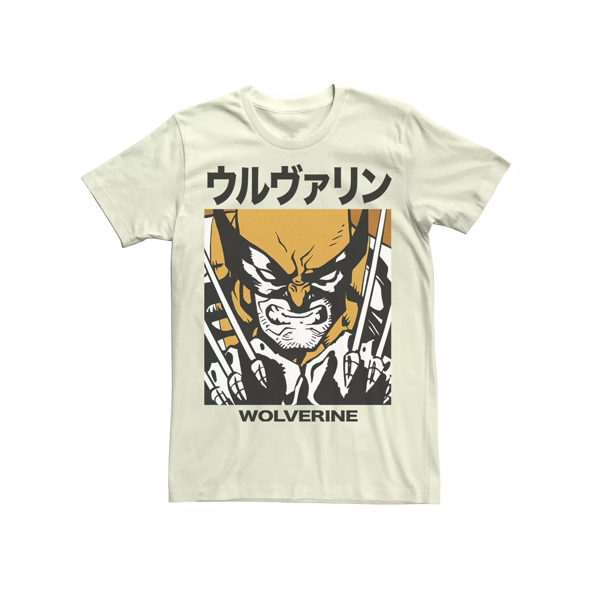 Men's Marvel X-Men Wolverine Kanji Blades Pose Tee,  Product Image