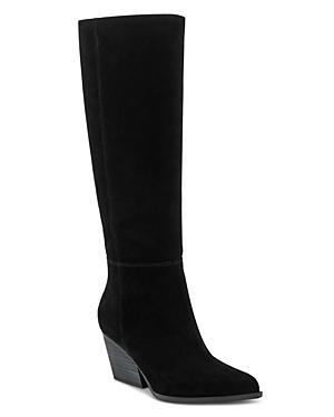 Womens Challi 50MM Suede Low-Heel Tall Boots Product Image