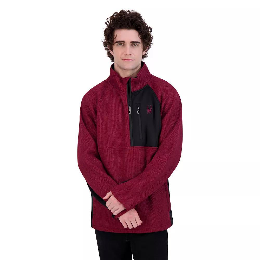 Men's Spyder 1/4-Zip Fleece Sweatshirt, Size: Small, True Blue Product Image