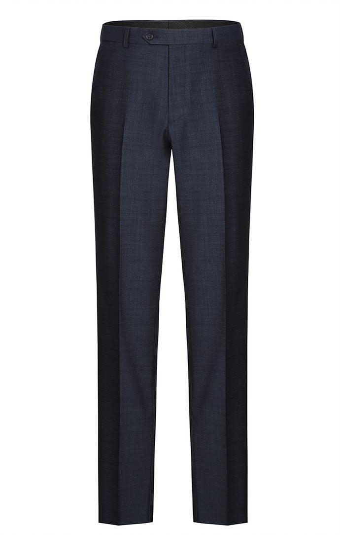 Wool Blend Regular Fit Suit 2 Piece Suit 2 Button in Navy Product Image