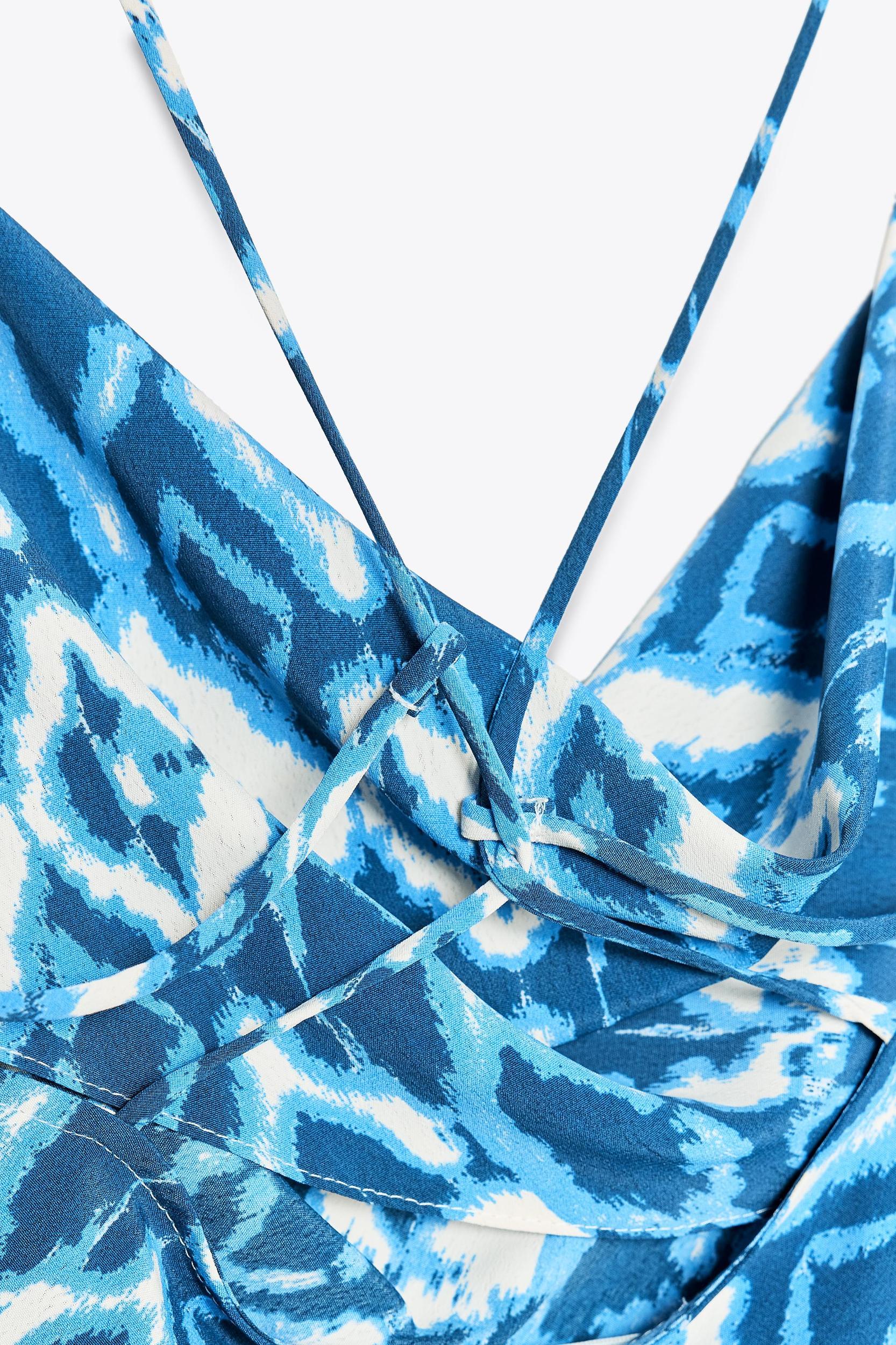 PRINTED MIDI SLIP DRESS Product Image