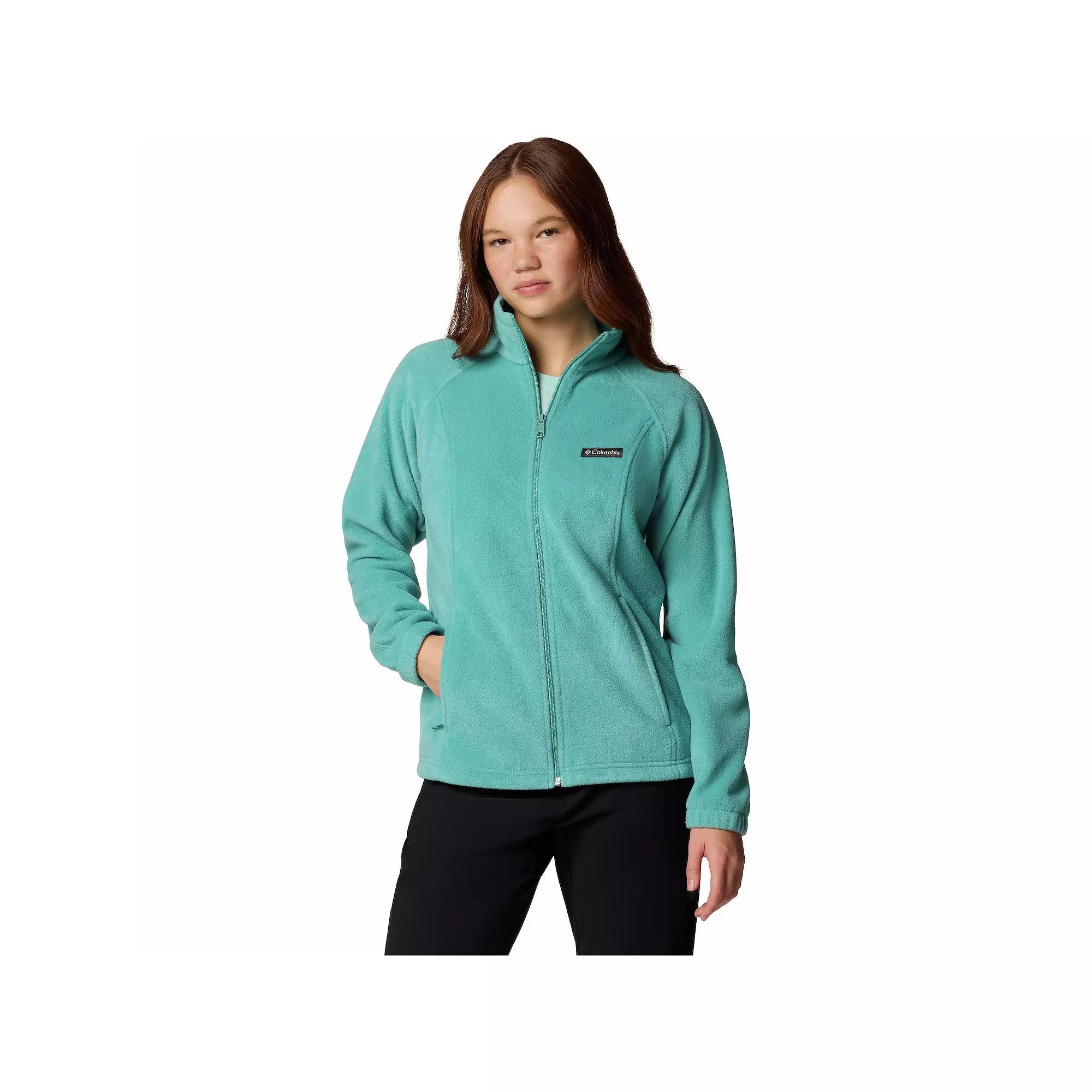 Women's Columbia Benton Springs Zip-Front Fleece Jacket, Size: Large, Blue Product Image