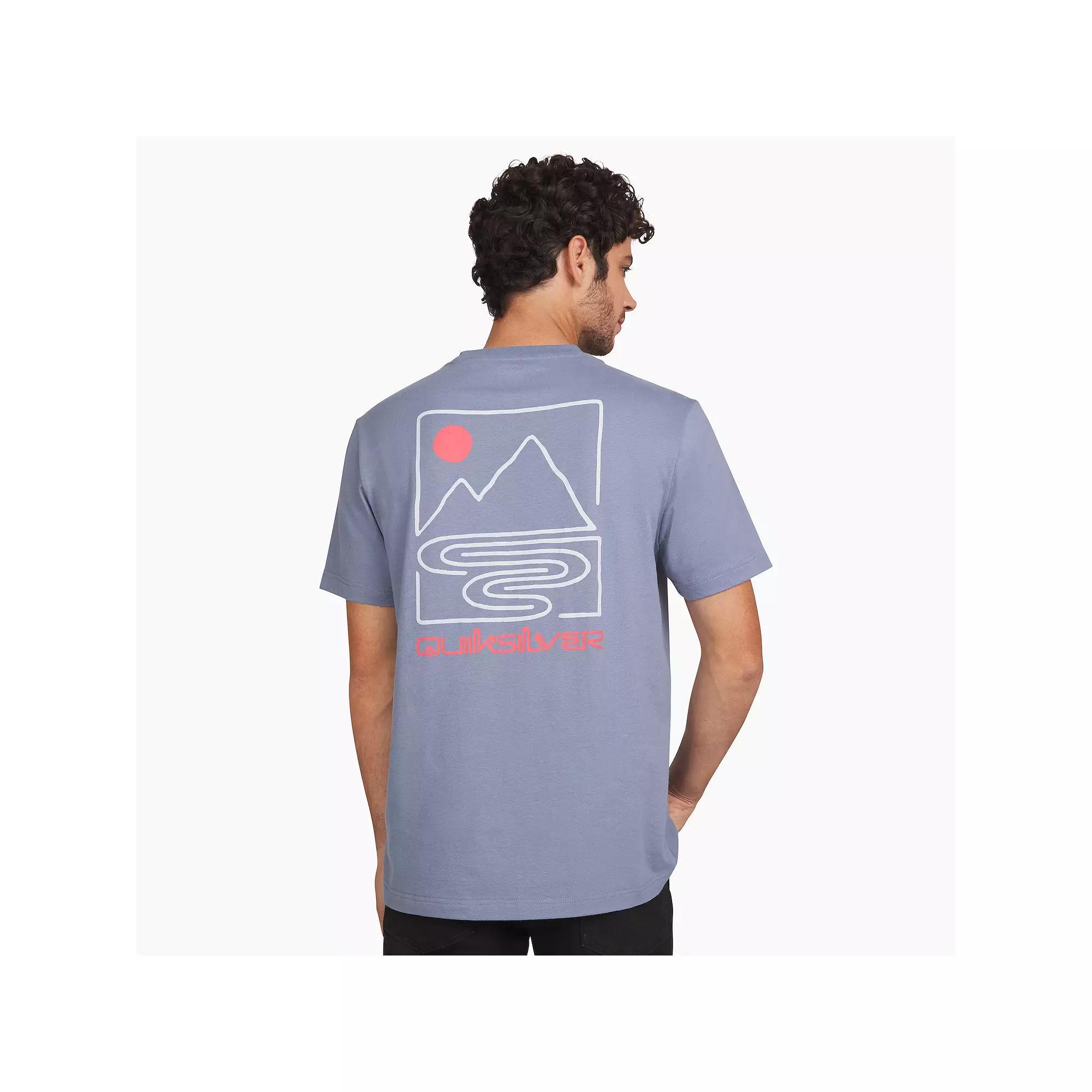 Men's Quiksilver Short Sleeve Graphic Tee, Size: Small, Graystone Product Image