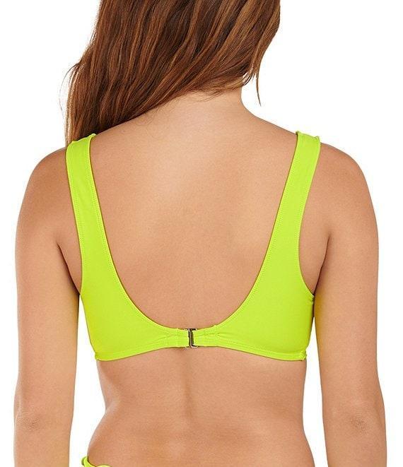 Citrus Solid V-Waist Merrow Trim Hipster Swim Bottom Product Image