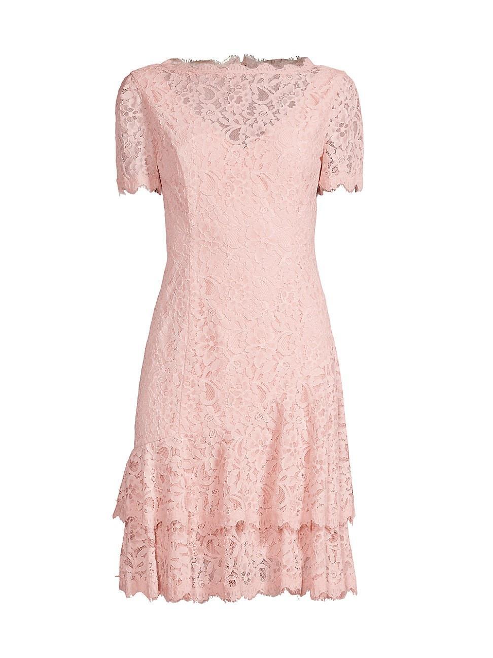 Womens Floral Lace Dress Product Image