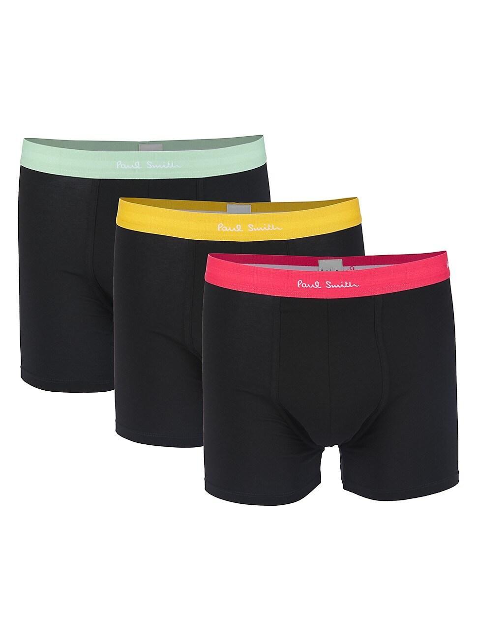 Mens 3-Pack Boxer Briefs with Color Bands Product Image