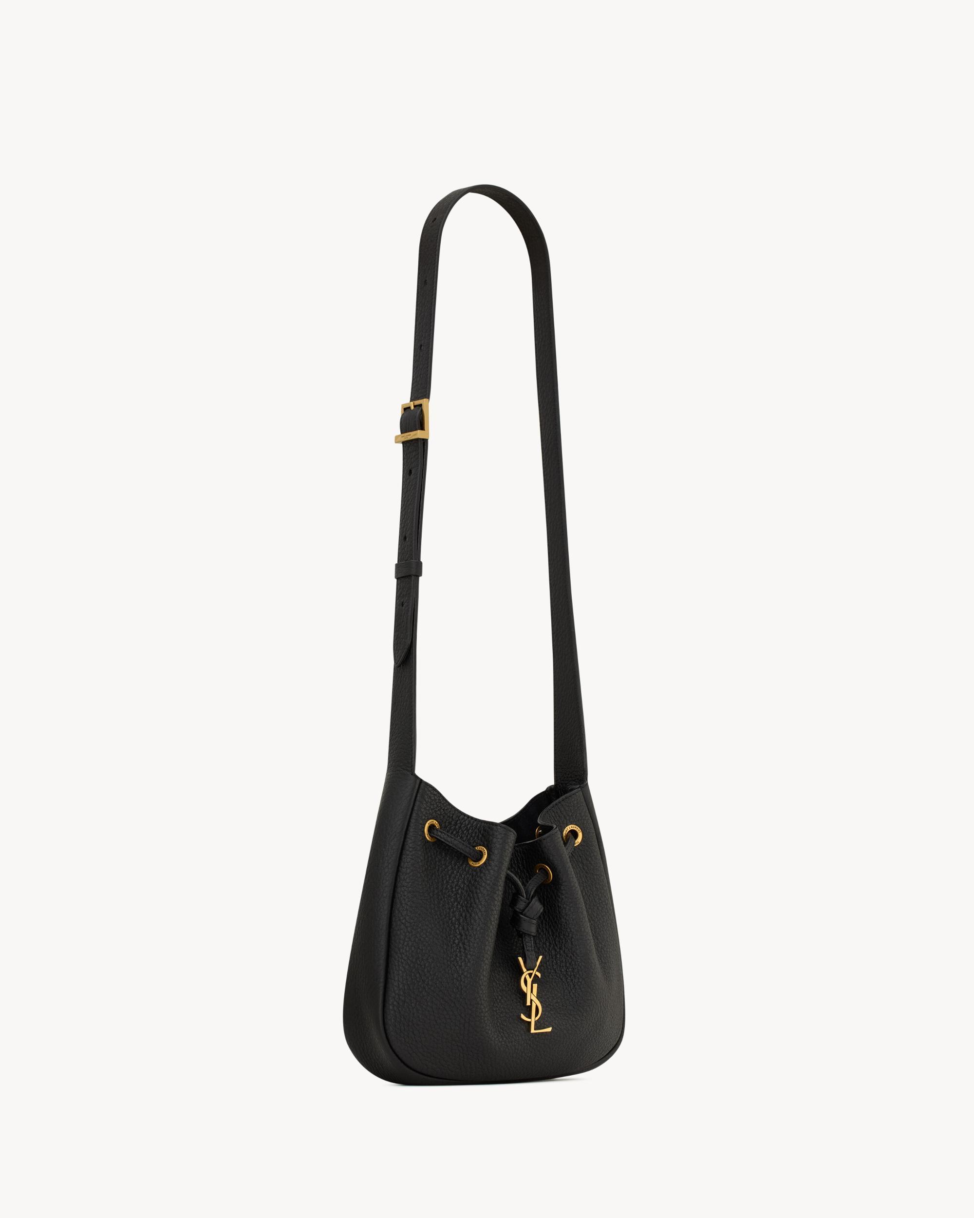 PARIS VII mini hobo in grained leather Product Image