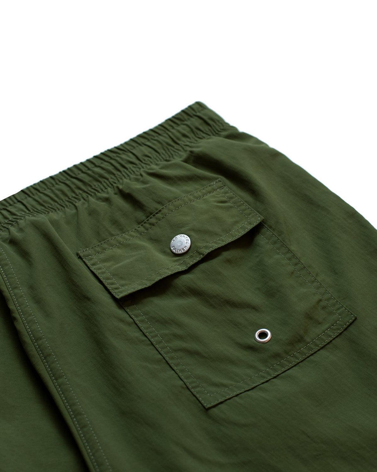 Solid Olive Swim Trunk Product Image