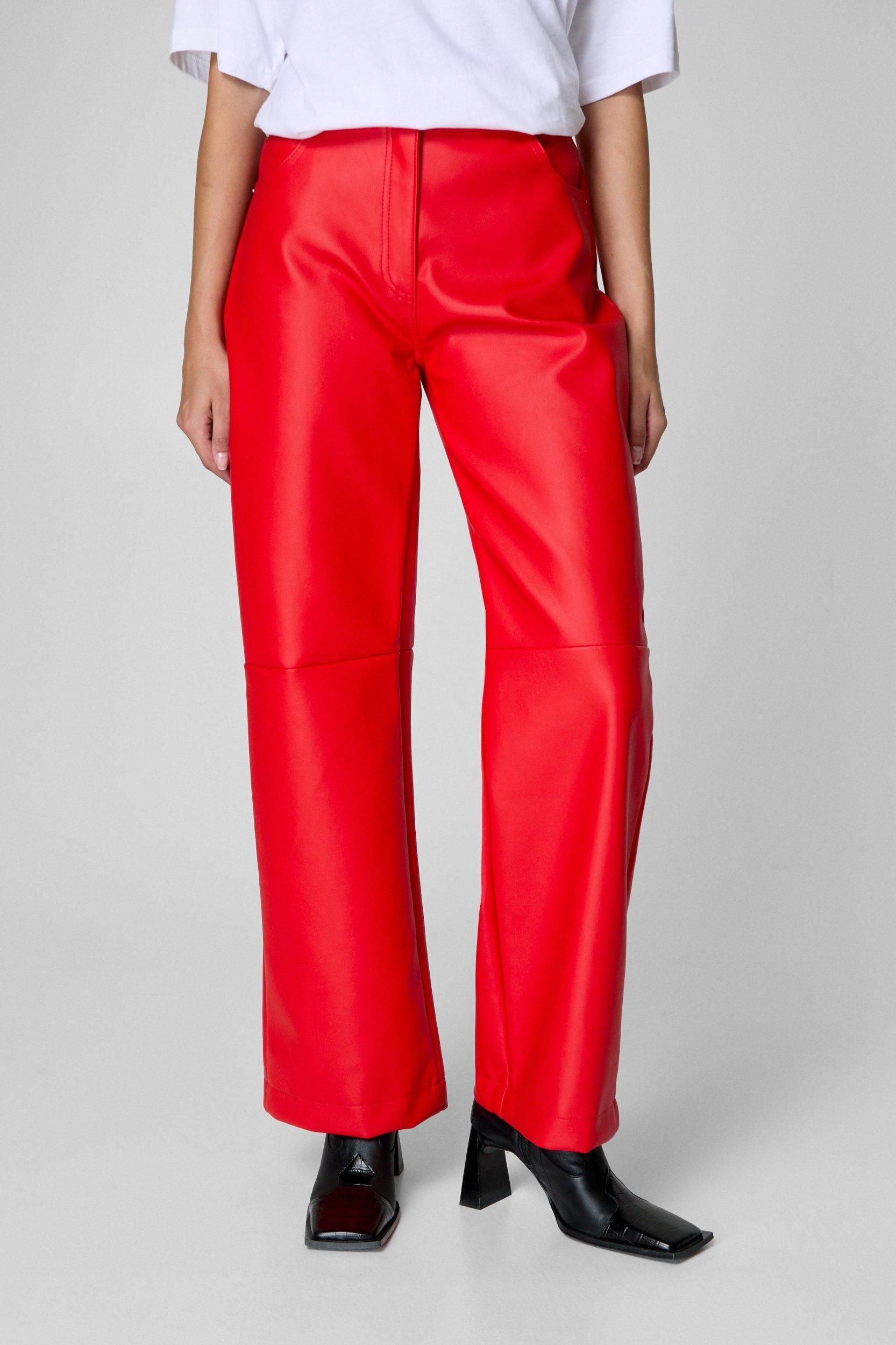 Essentials Faux Leather Trouser Product Image