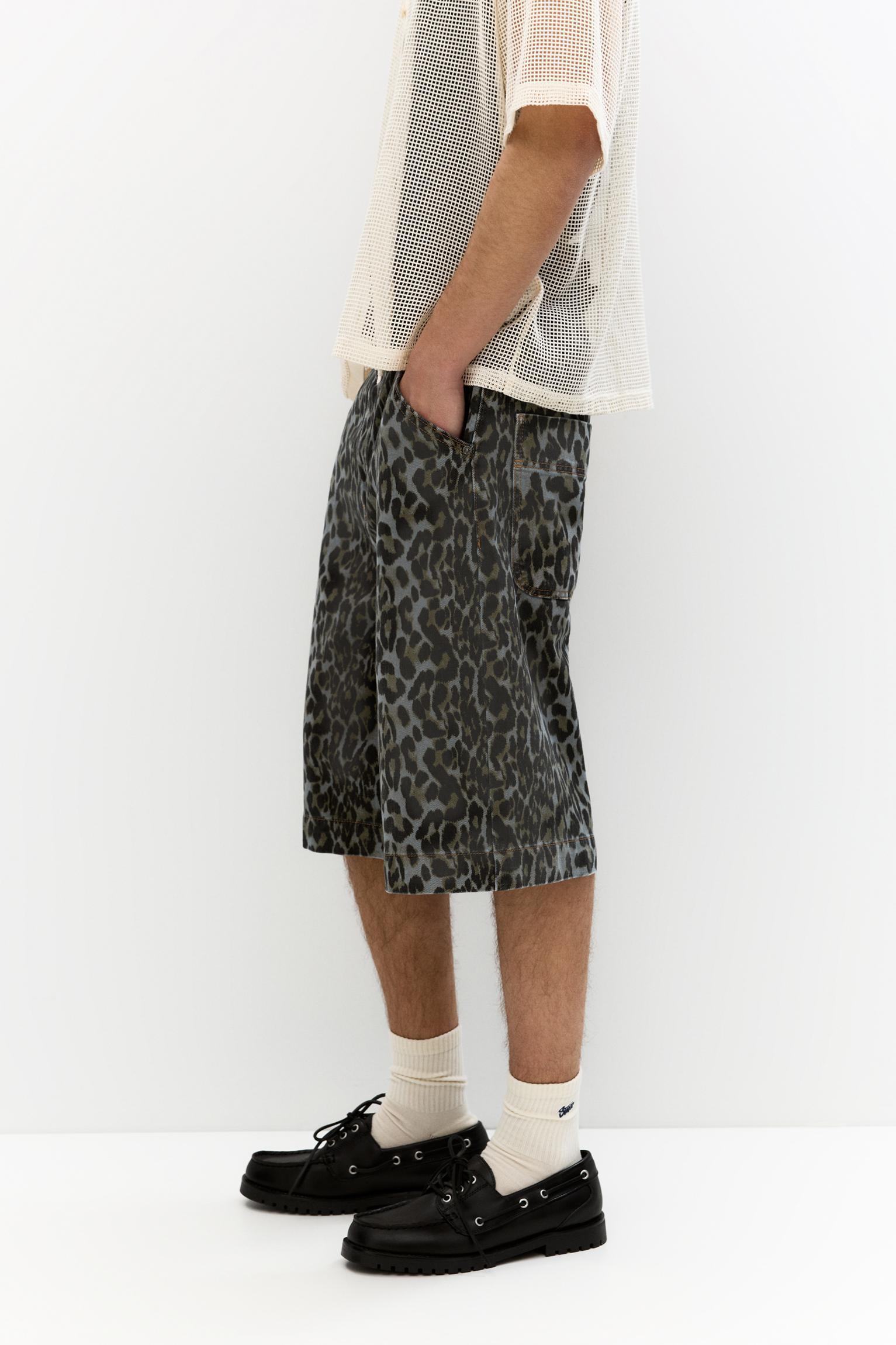 Leopard animal print jorts Product Image