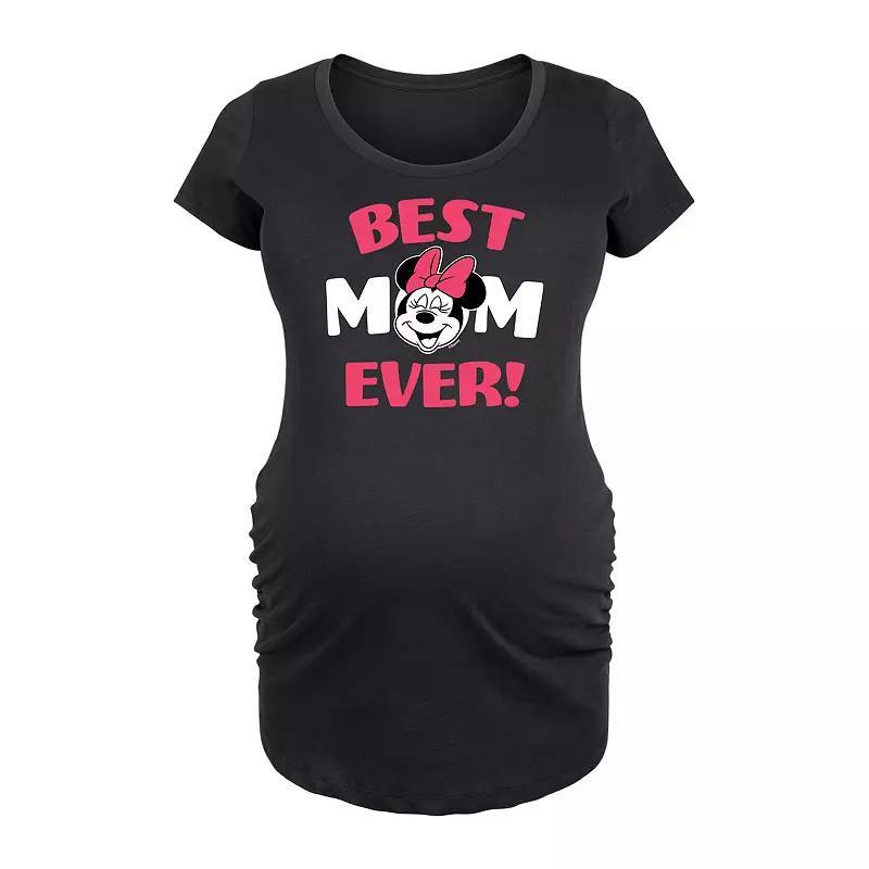 Disney's Minnie Mouse Maternity Best Mom Graphic Tee, Women's,  Product Image