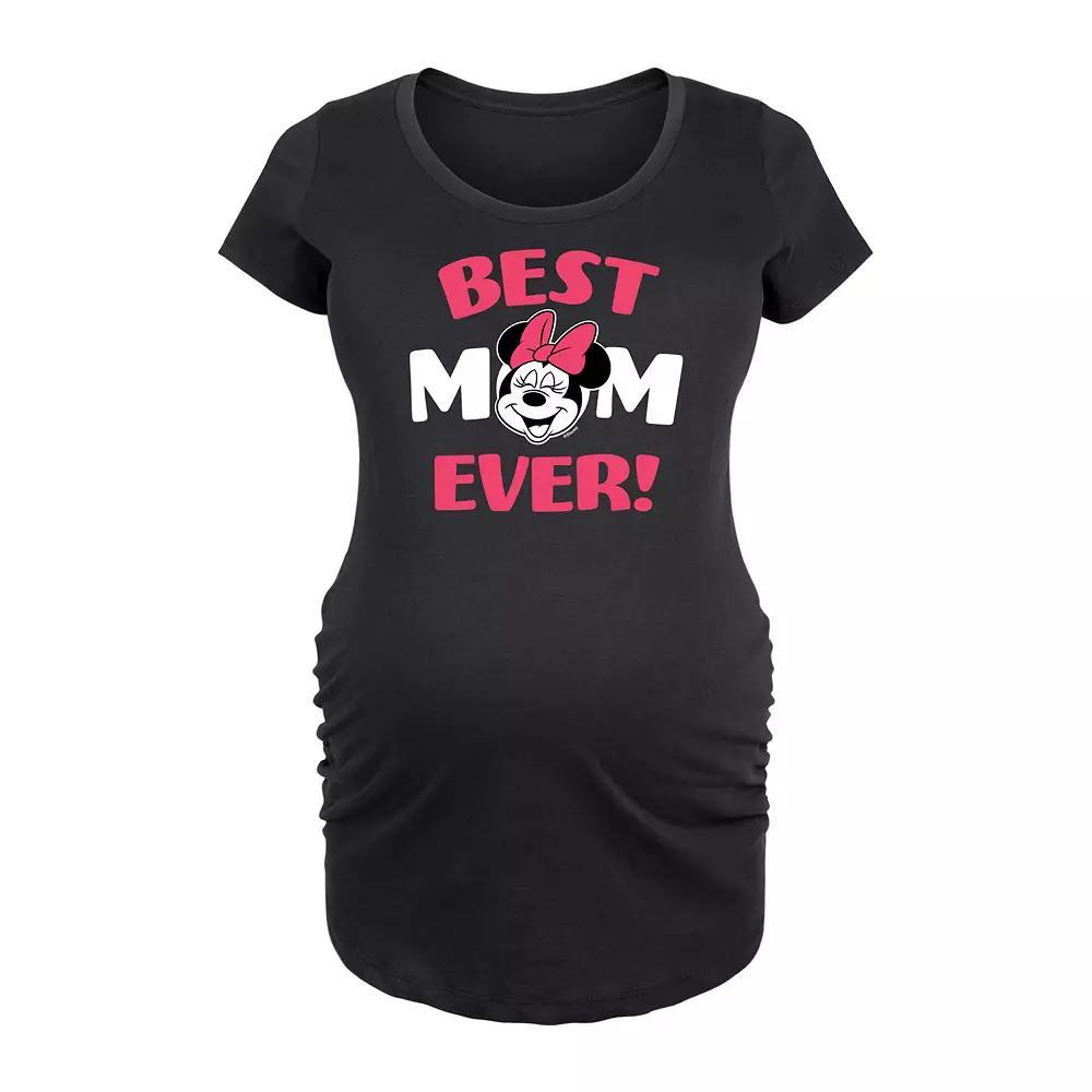 Disney's Minnie Mouse Maternity Best Mom Graphic Tee, Women's,  Product Image