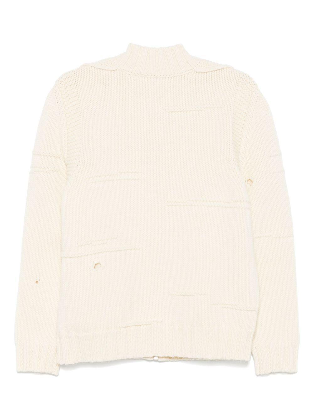 DSQUARED2 Logo-embroidered Cardigan In White Product Image