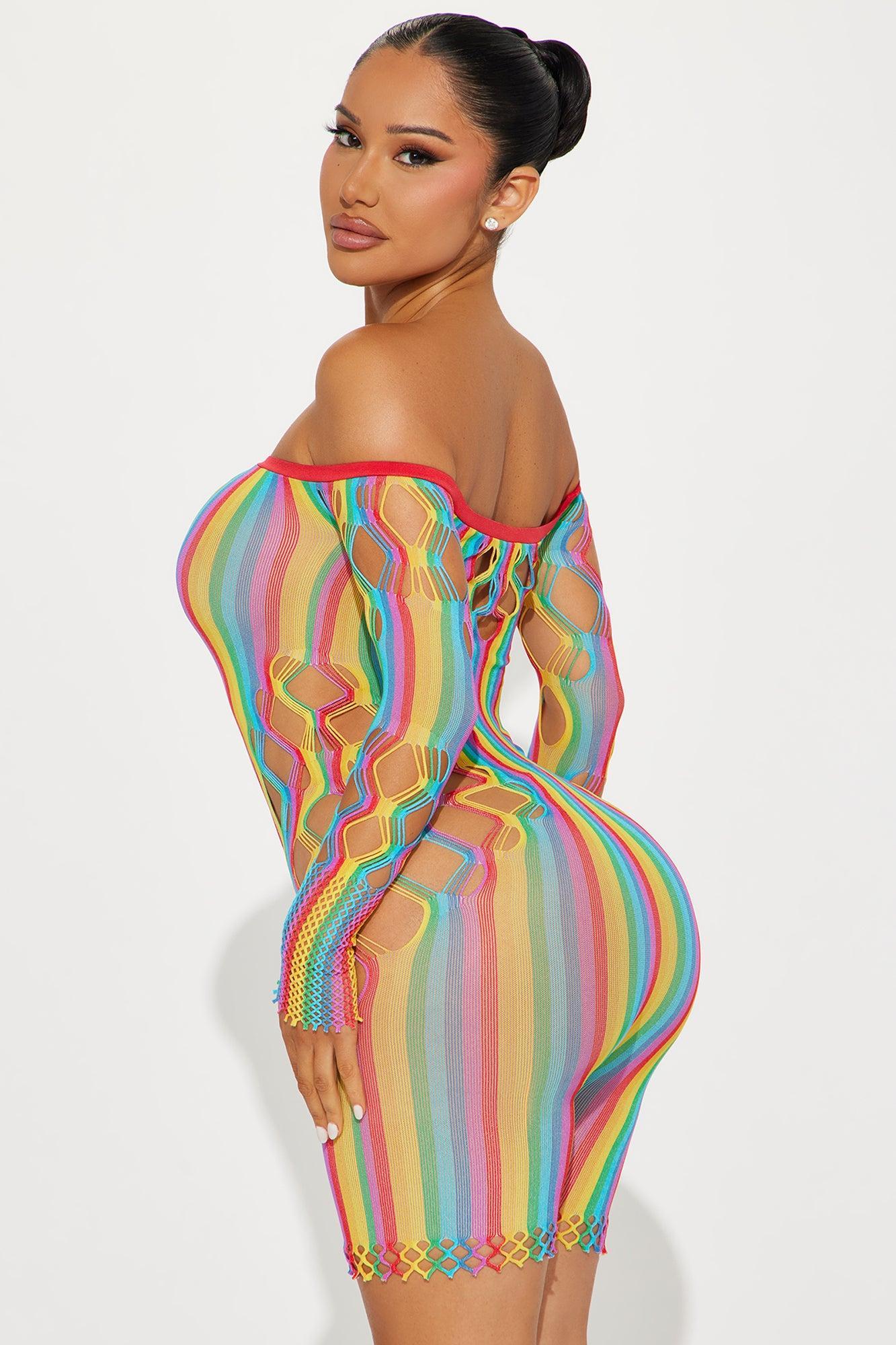 Ready For The Night Seamless Romper - Multi Color Product Image