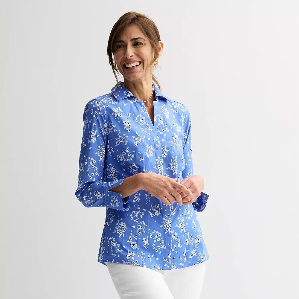 Women's Croft & Barrow® Tailored Button-Down Shirt,  Product Image