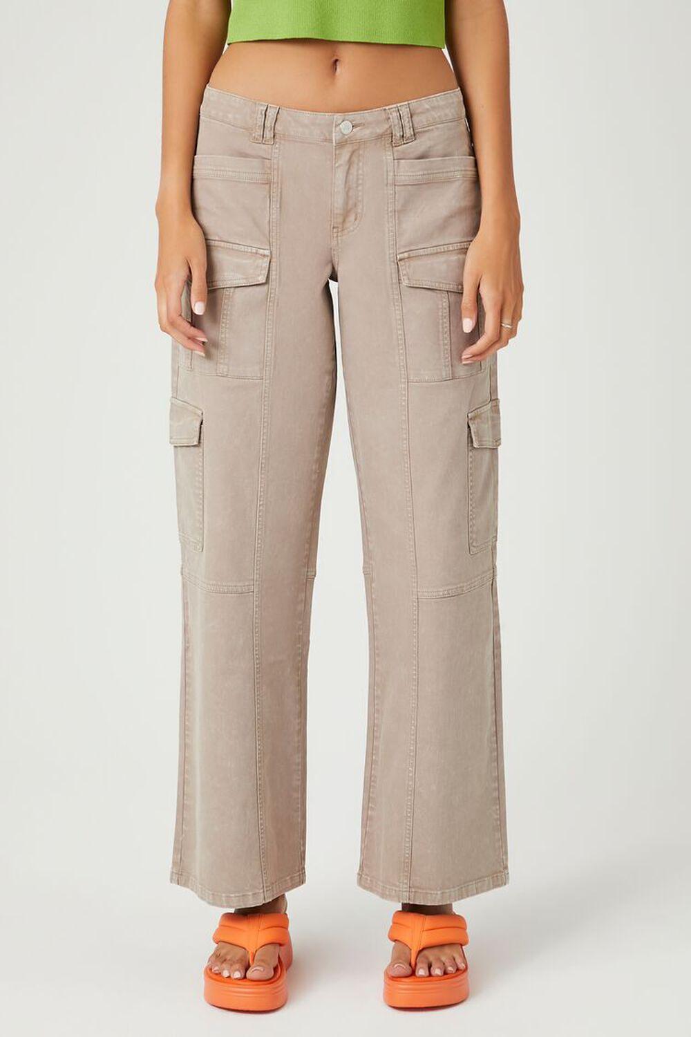 Straight-Leg Cargo Jeans | Forever 21 Product Image