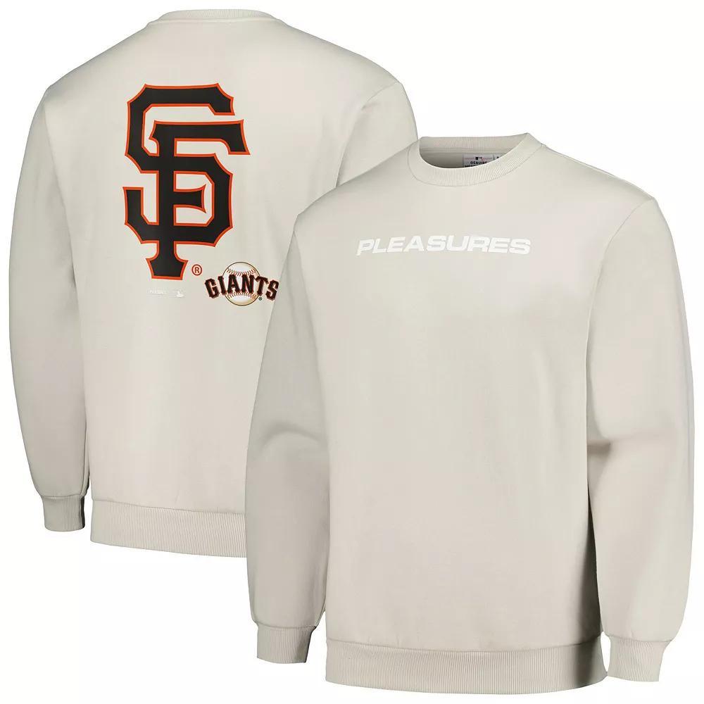 Men's PLEASURES Gray San Francisco Giants Ballpark Pullover Sweatshirt,  Product Image