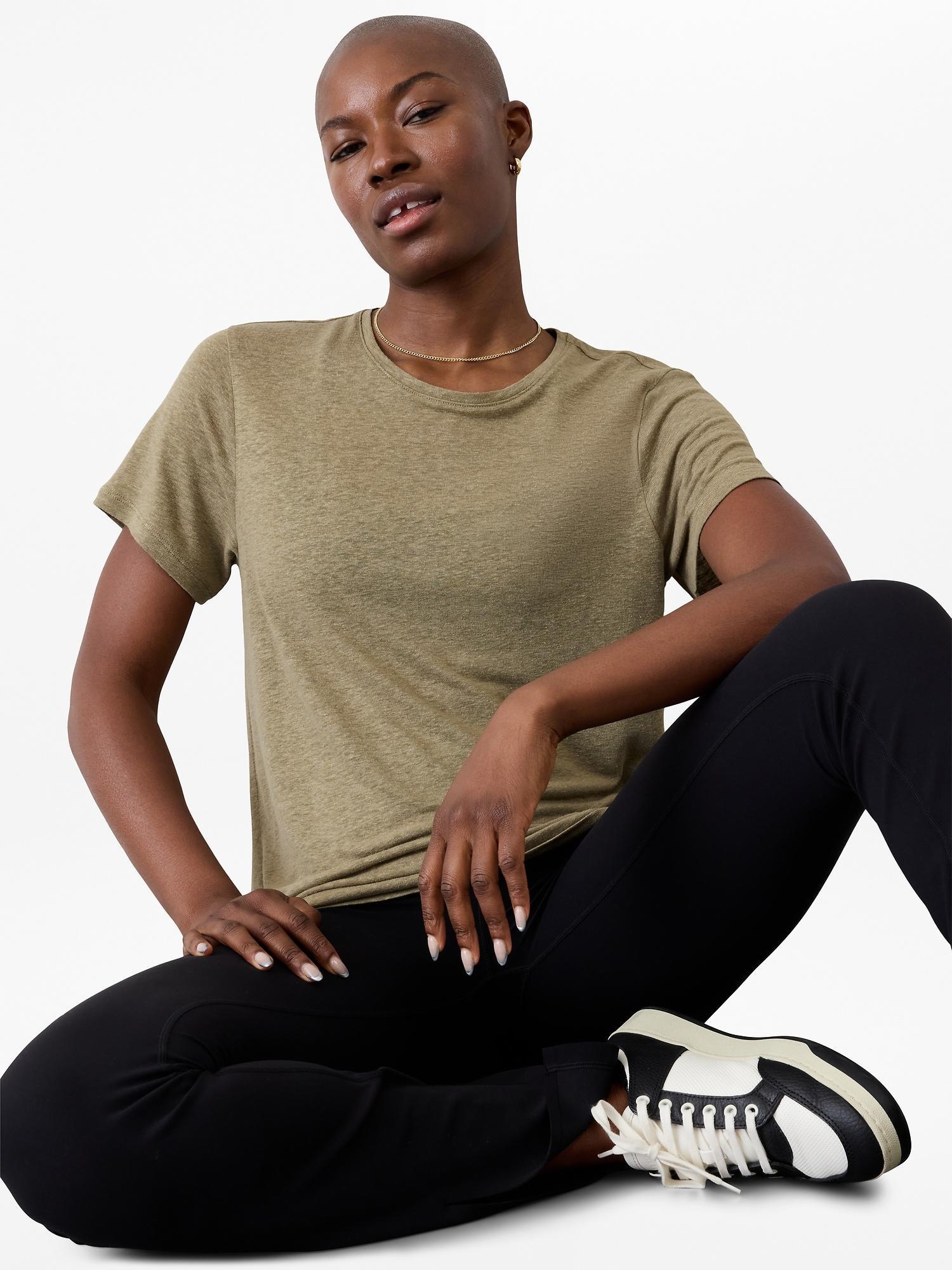 Getaway Linen Blend Tee Product Image