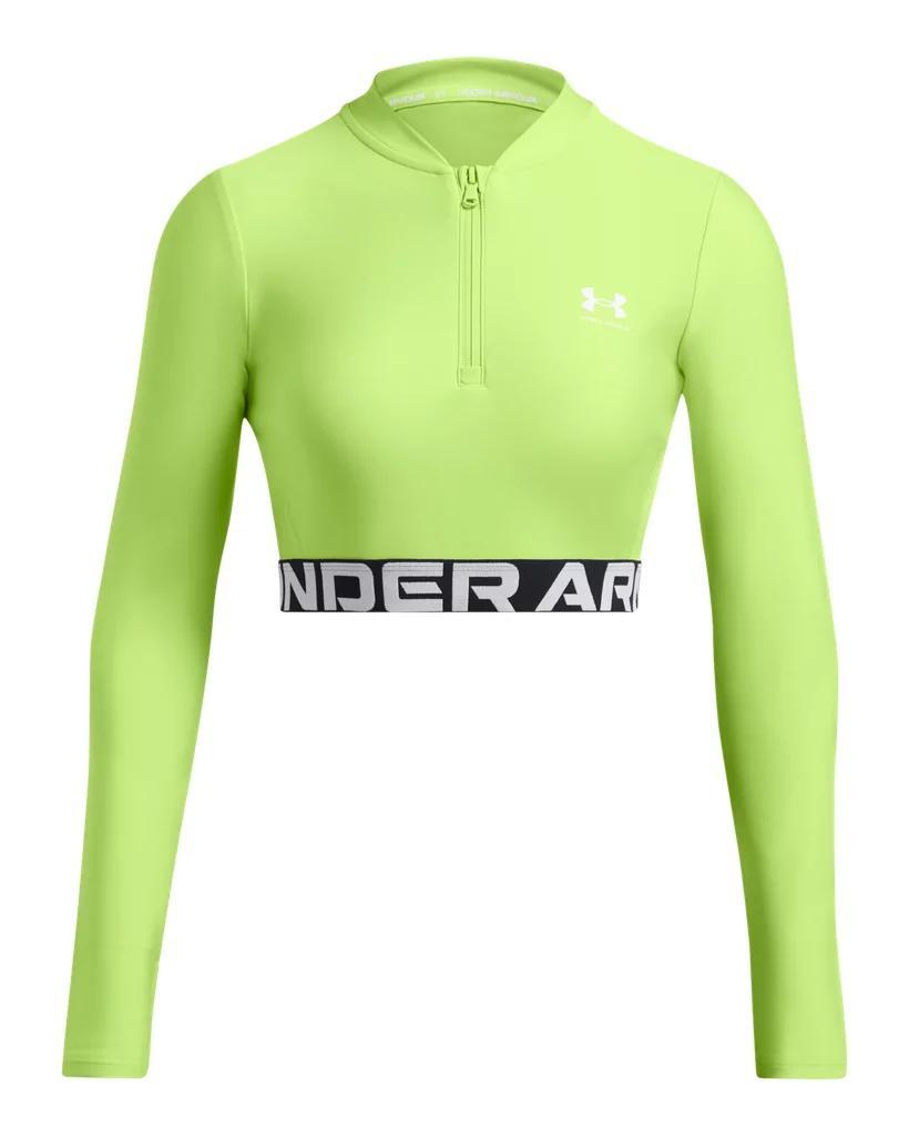 Women's HeatGear® Rib ¼ Zip Long Sleeve Product Image