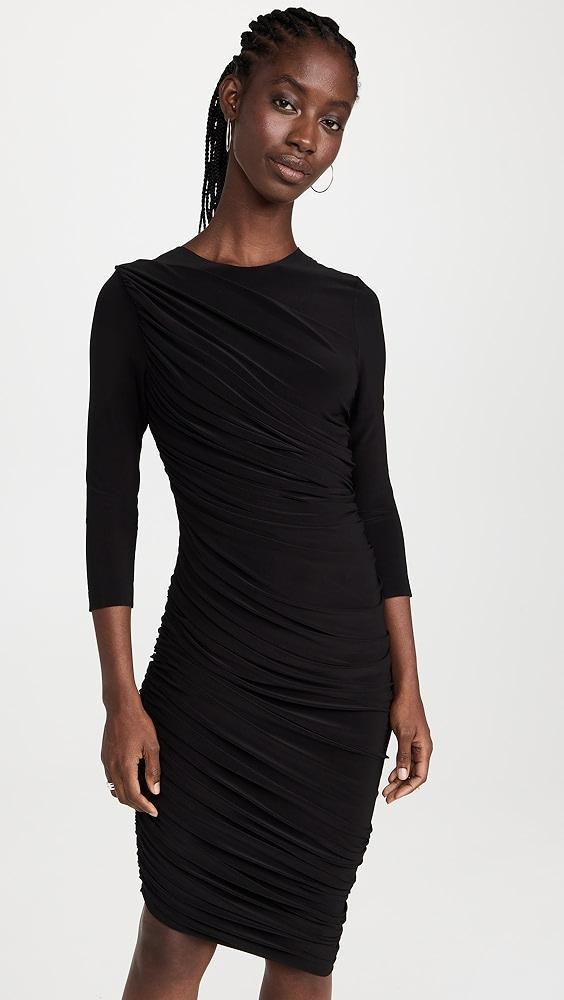 Norma Kamali Long Sleeve Diana Mini Dress | Shopbop Product Image