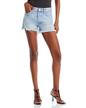 Parker Vintage Frayed-Hem Denim Shorts Product Image