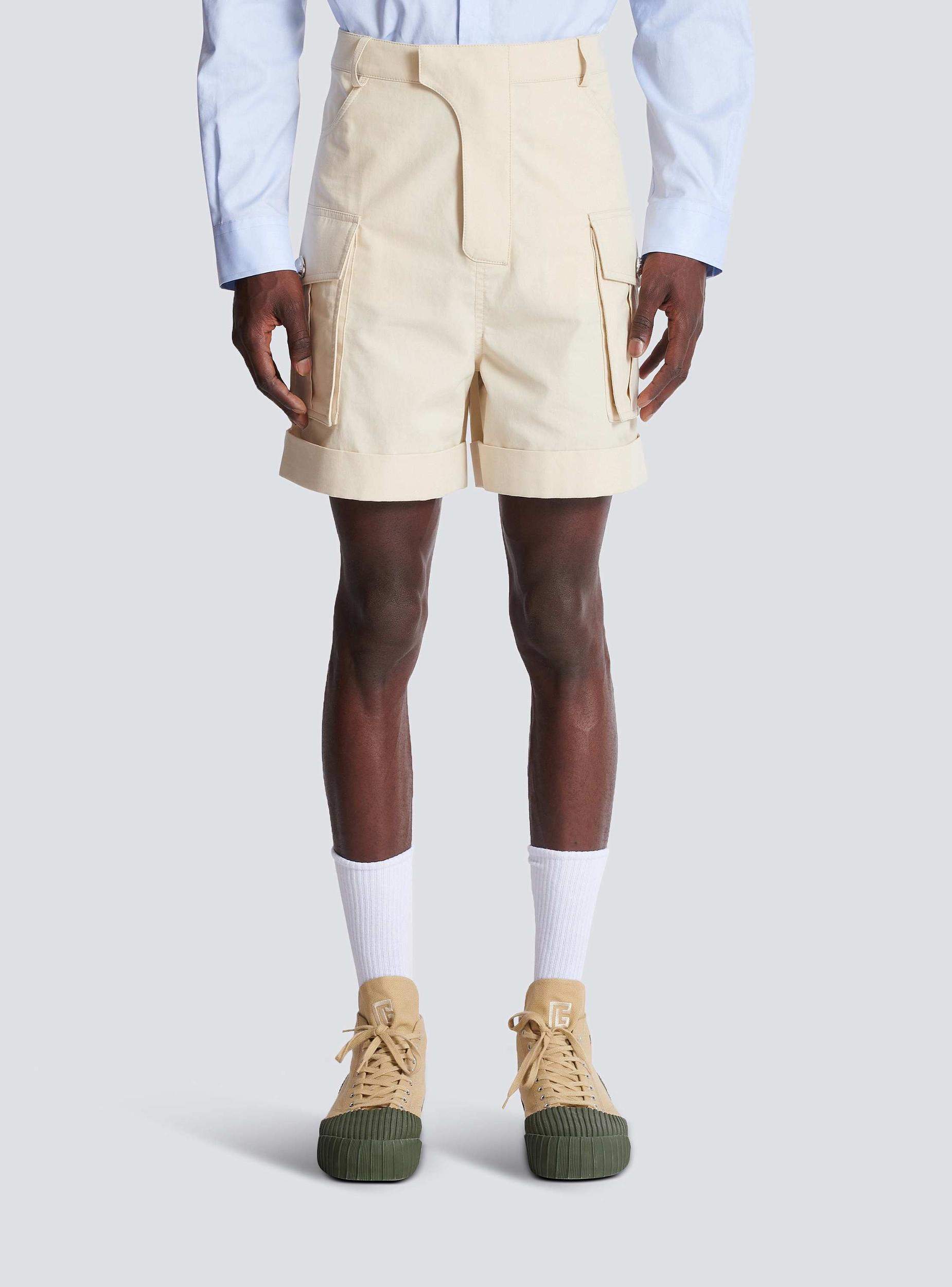Cotton cargo Bermuda shorts Product Image
