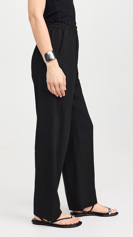 LNA Declan Linen Elastic Waist Pants | Shopbop Product Image