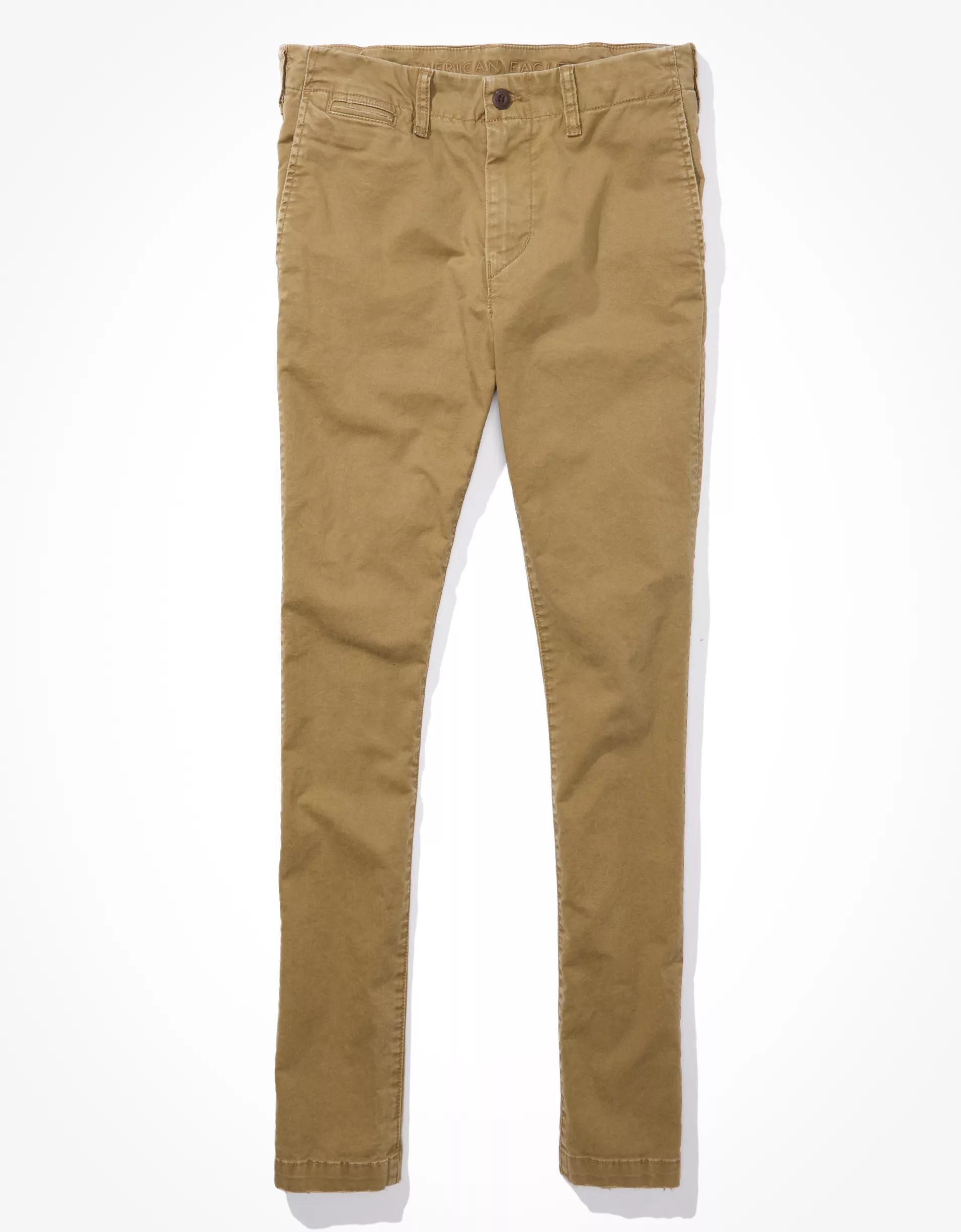 AE Flex Skinny Lived-In Khaki Pant Product Image