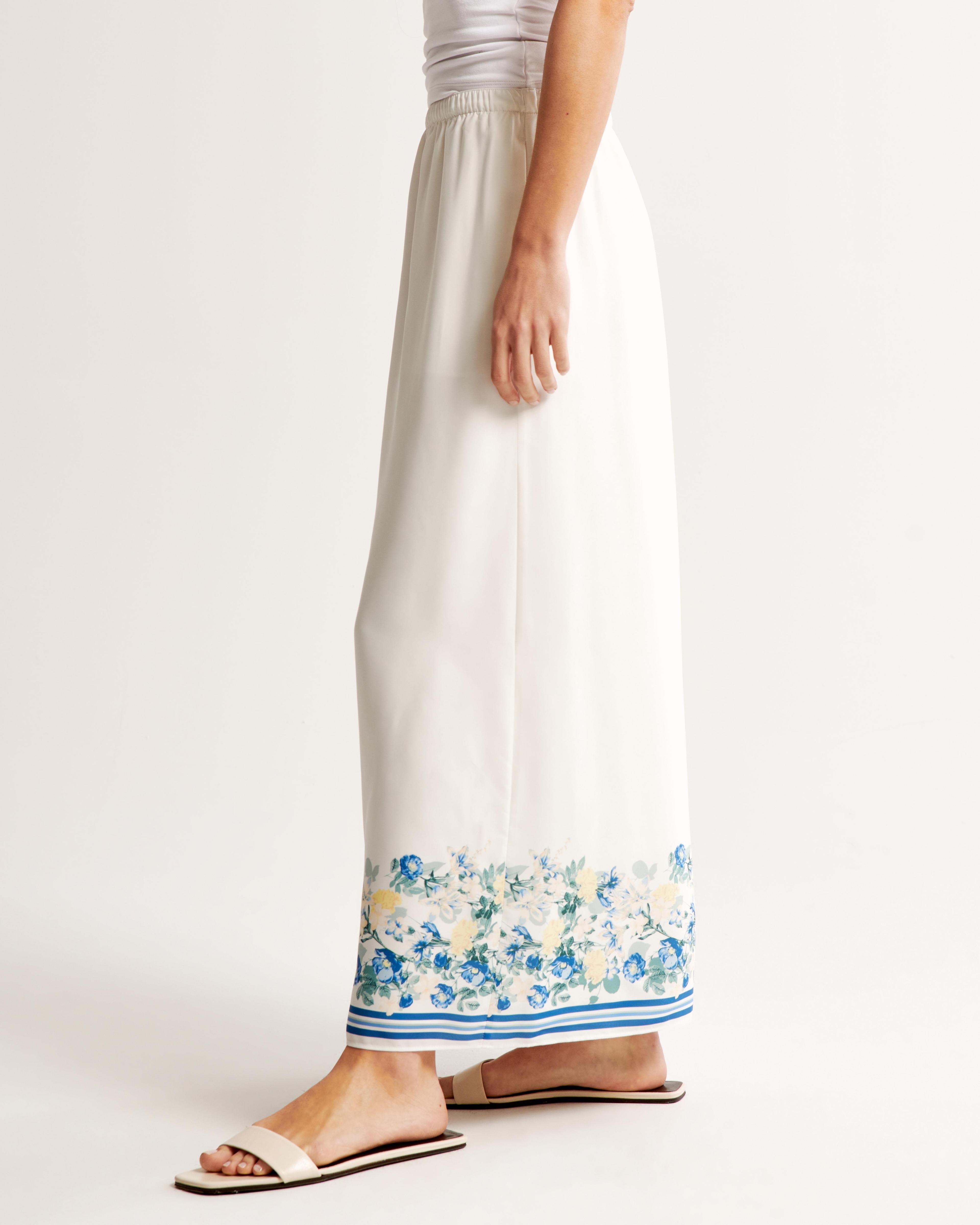 Faux Silk Maxi Skirt Product Image