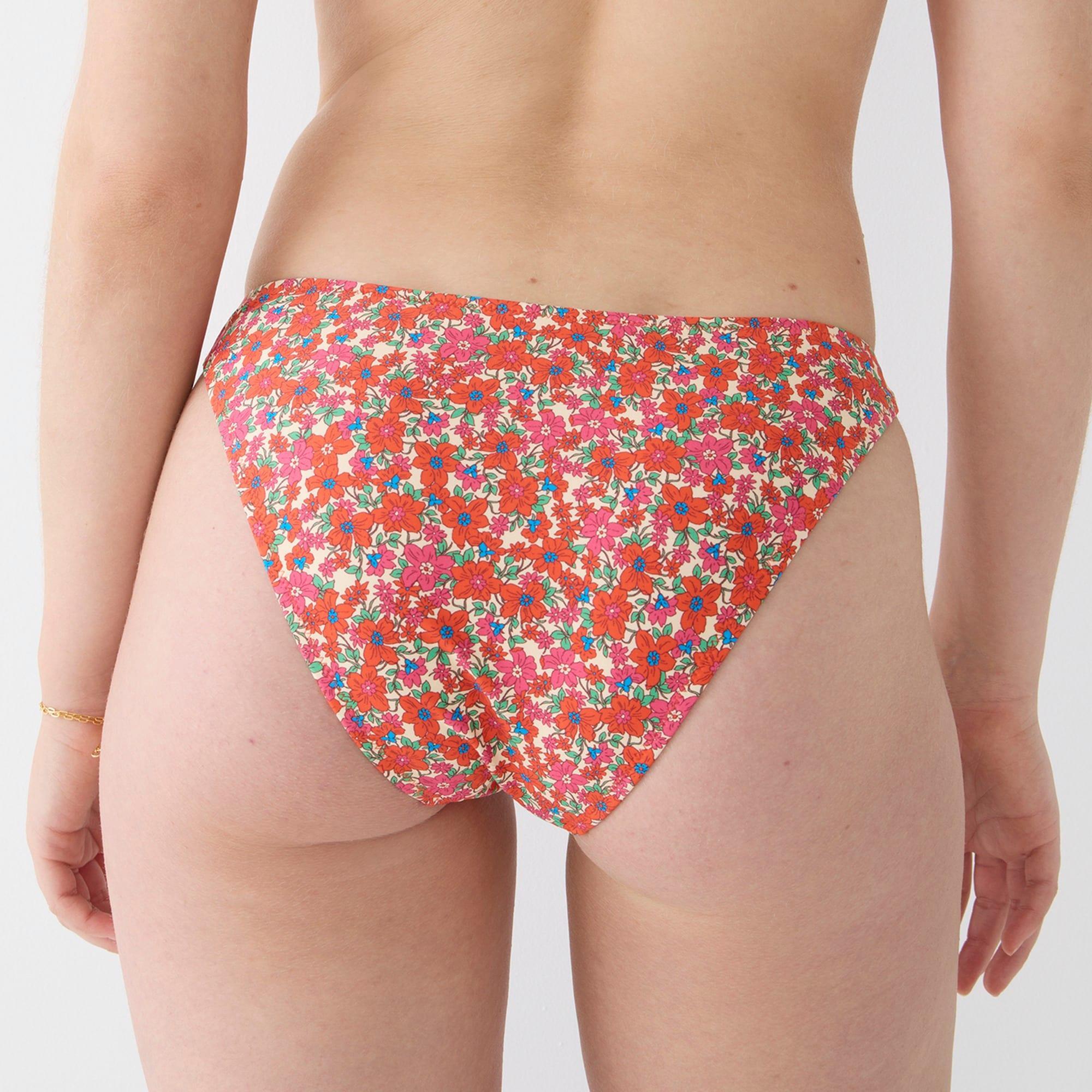 1989 high-leg bikini bottom in brilliant blooms Product Image