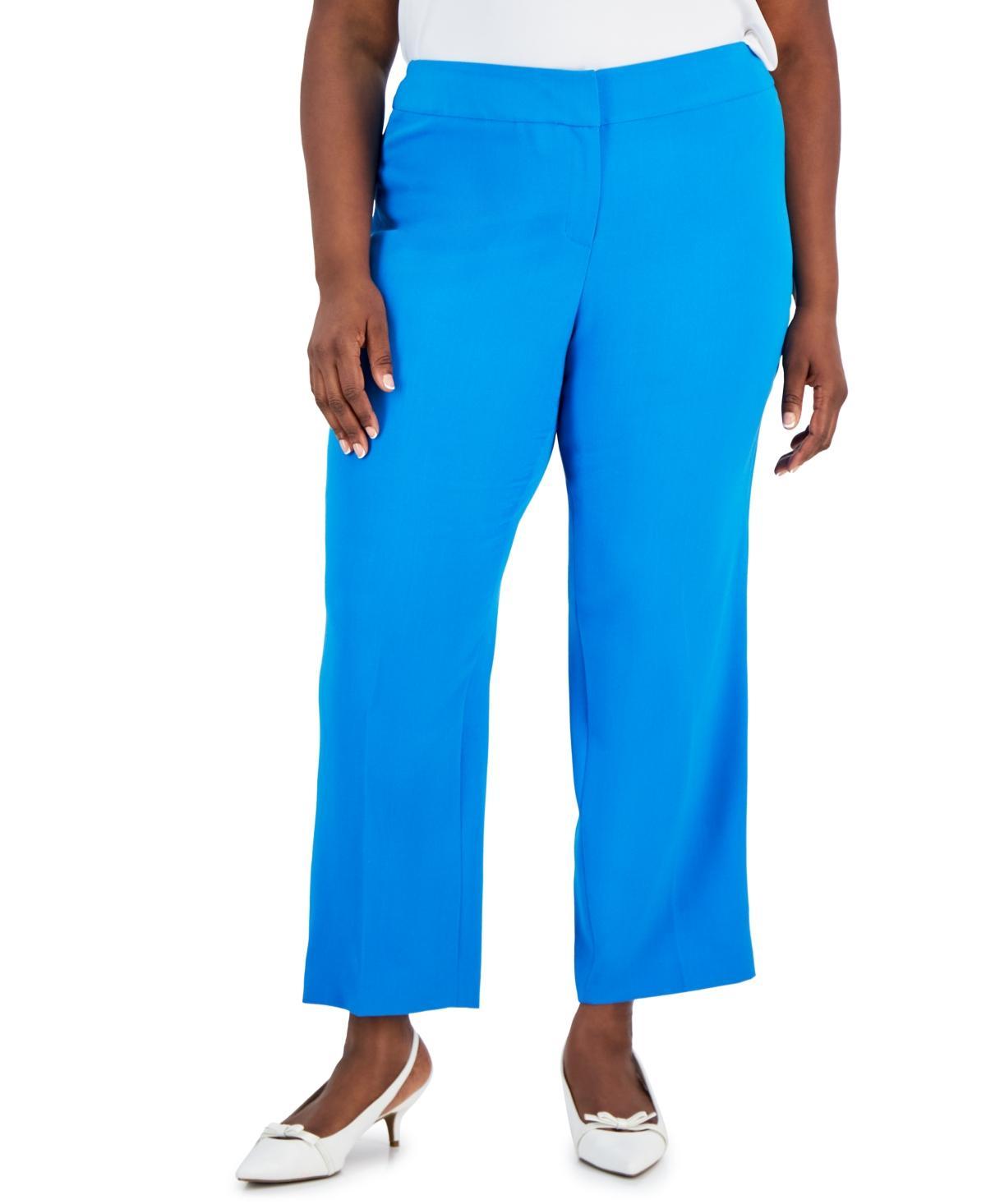 Kasper Plus Size Straight-Leg Pants Product Image