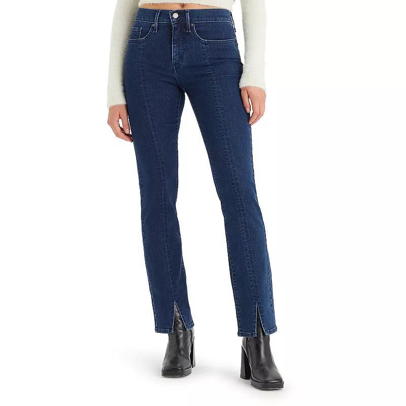 Levis Womens 314 Shaping Mid-Rise Seamed Straight Jeans Product Image