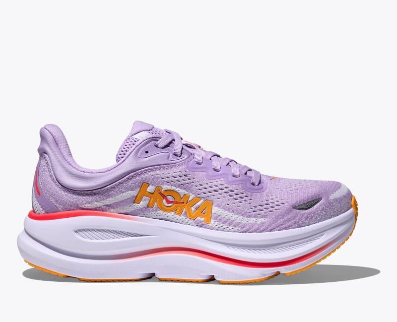 HOKA Womens Bondi 9 Shoes in White/White, Size 7 Product Image