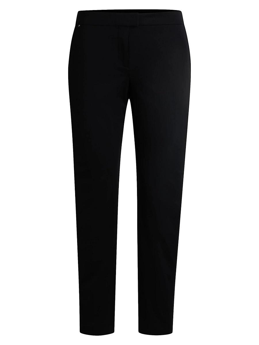 Womens Slim-Fit Trousers in Performance-Stretch Jersey Product Image