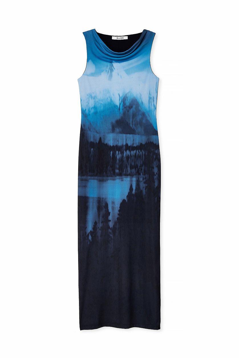 Sleeveless Mesh Maxi Dress Product Image