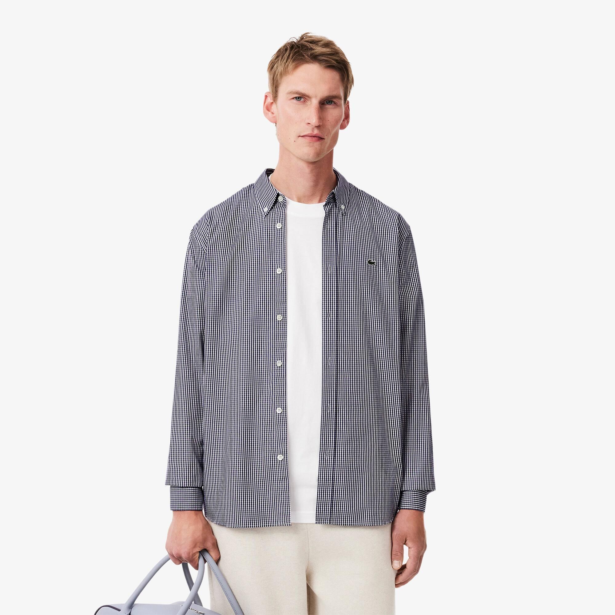 Regular Fit Checked Cotton Shirt Product Image