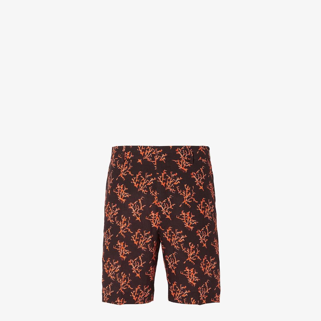 BermudasBrown linen shorts Product Image