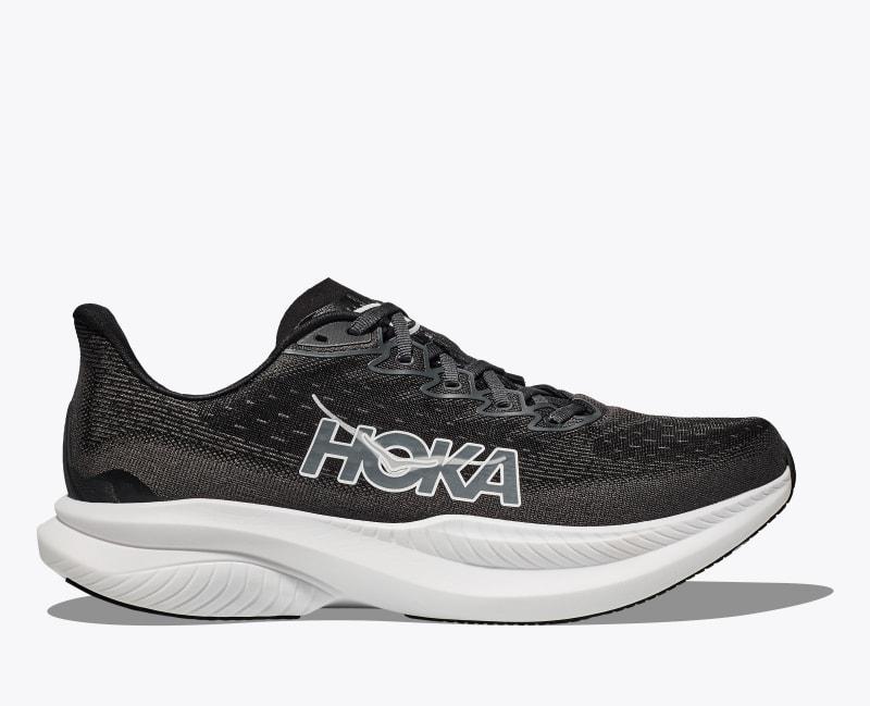 HOKA Womens Mach 6 Shoes in Frost/Rose Gold, Size 9 Product Image