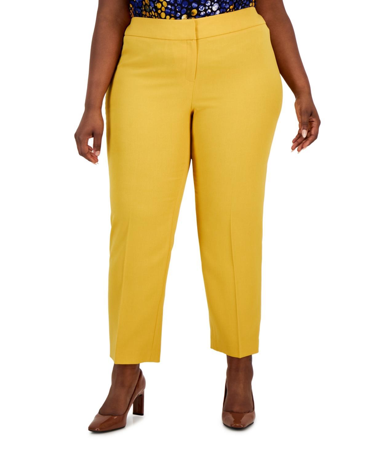 Kasper Plus Size Straight-Leg Pants Product Image