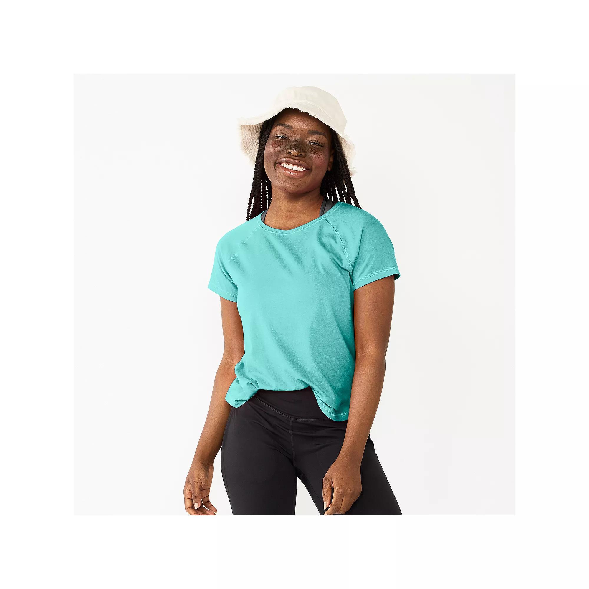 Women's Tek Gear® Core Raglan Tee, Size: Small, Solomon Product Image